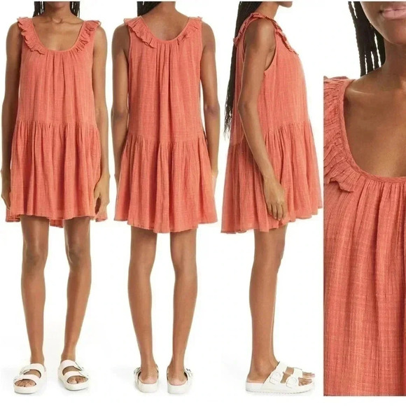 🆕 Apiece Apart Verder Organic Cotton Blend Minidress - Picture 1 of 8